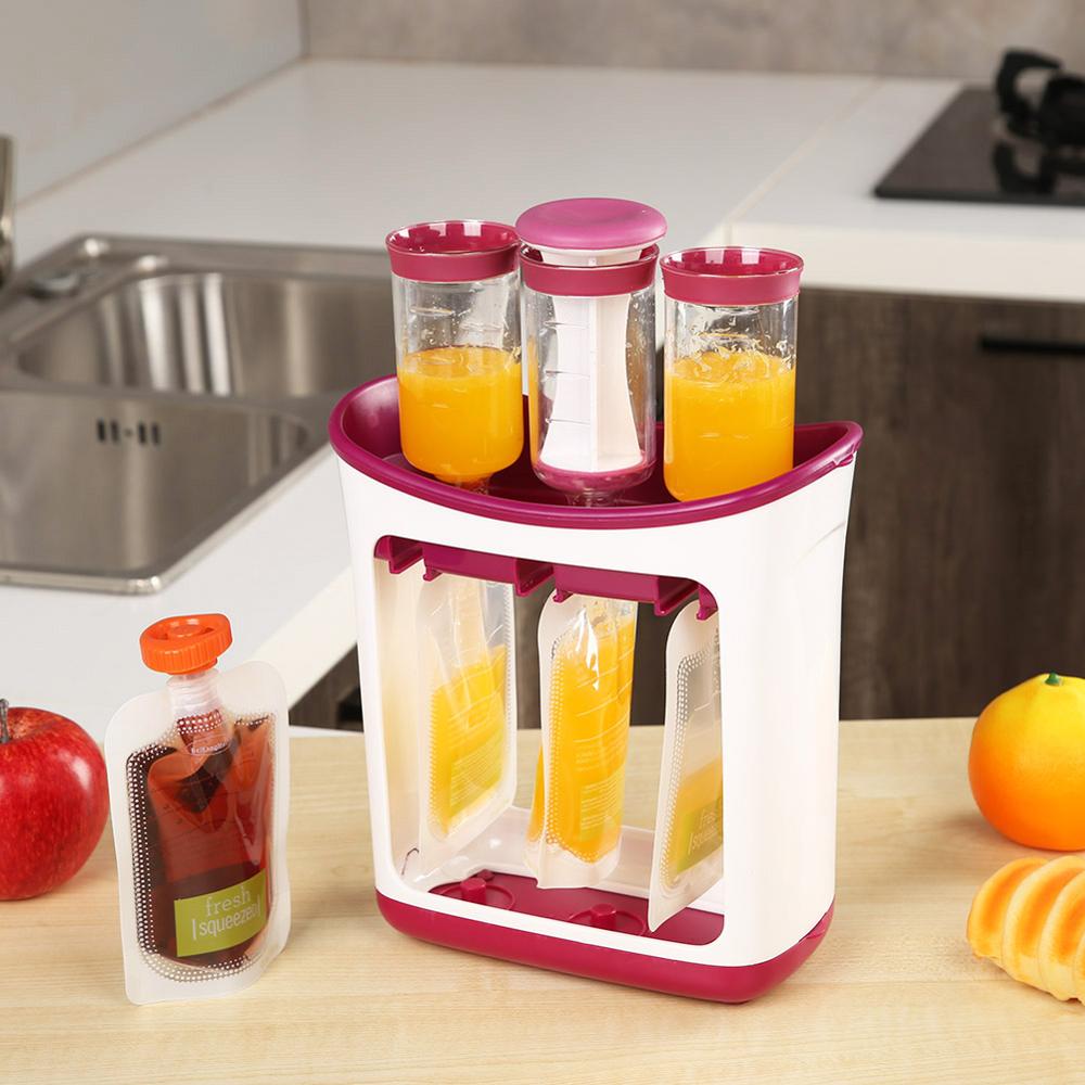 Baby Food Squeezer with Food Pouches